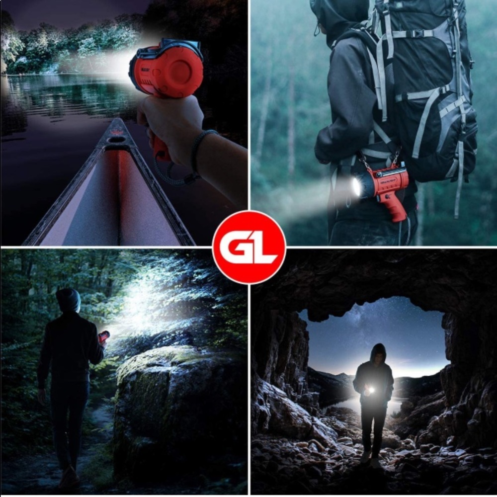 Waterproof Led Spotlight Flashlight Watchman - Hi… - image 6